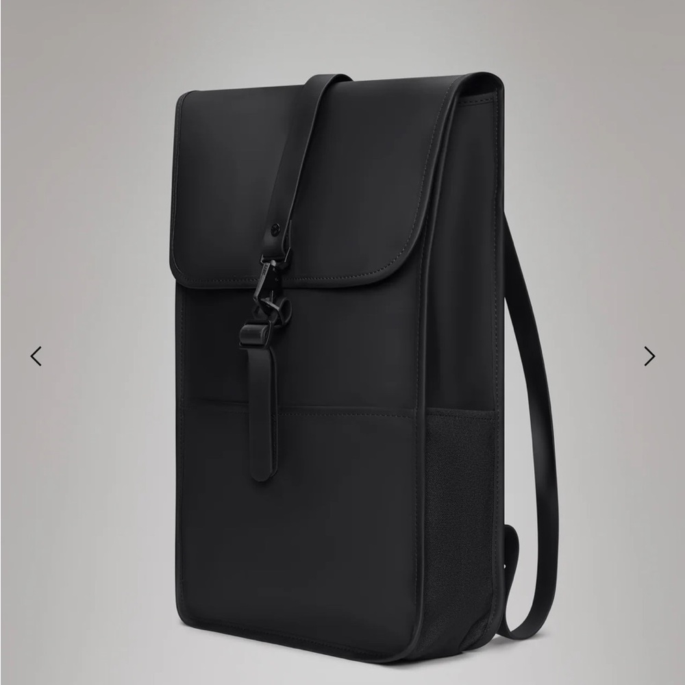 New RAINS Black Backpack